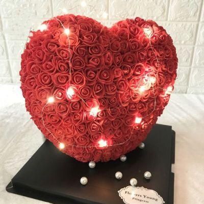 Rose Flower Love Heart Foam Rose 35cm for Valentine Gifts 2021 Women