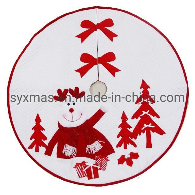 New Design White Color Christmas Tree Skirt