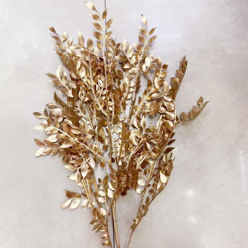 Gold Color Christmas Decoration Leaf for Festival Decorating