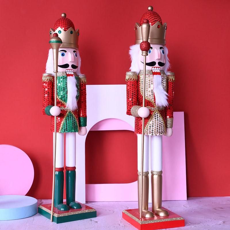 Nutcracker Wholesale 62 Cm Large Shining Soldier Nutcracker for Christmas Decorations