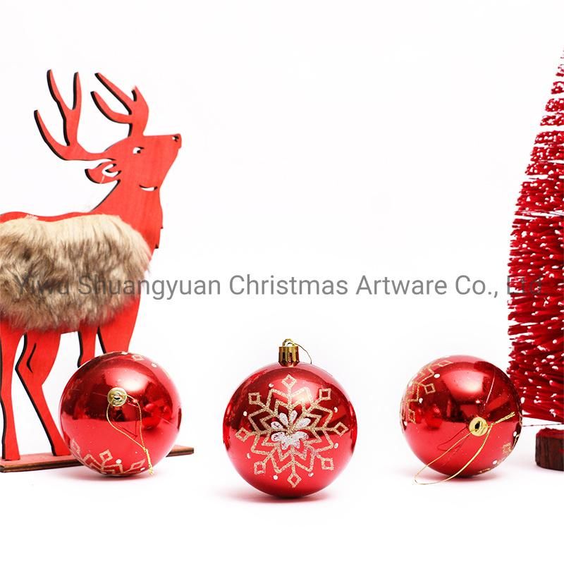 2020 New Design High Sales Christmas Shiny Painted Ball for Holiday Wedding Party Decoration Supplies Hook Ornament Craft Gifts