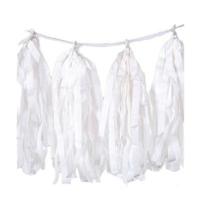 Tissue Paper Tassels Garland Party Tassels DIY Wedding Backdrop Chair Table Decoration Papers Craft Paper Supply