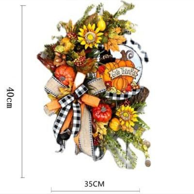 Customized 40cm Dia Halloween Decorative Christmas Wreath for Festival Decorations