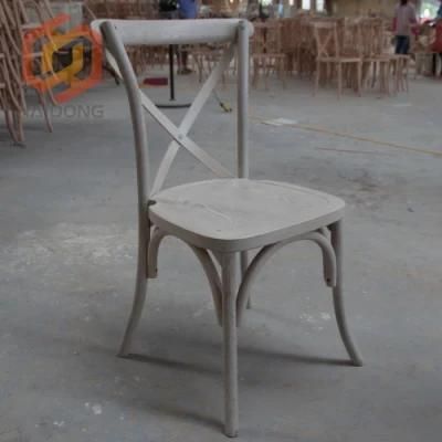 Wholesale Beech Wood Stackable Cross Back Wedding Party Chair