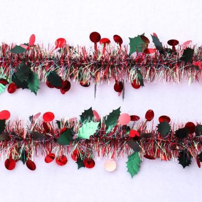6.5FT Christmas Shredded Tinsel Cheap Christmas Tinsel Colored Christmas Tinsel
