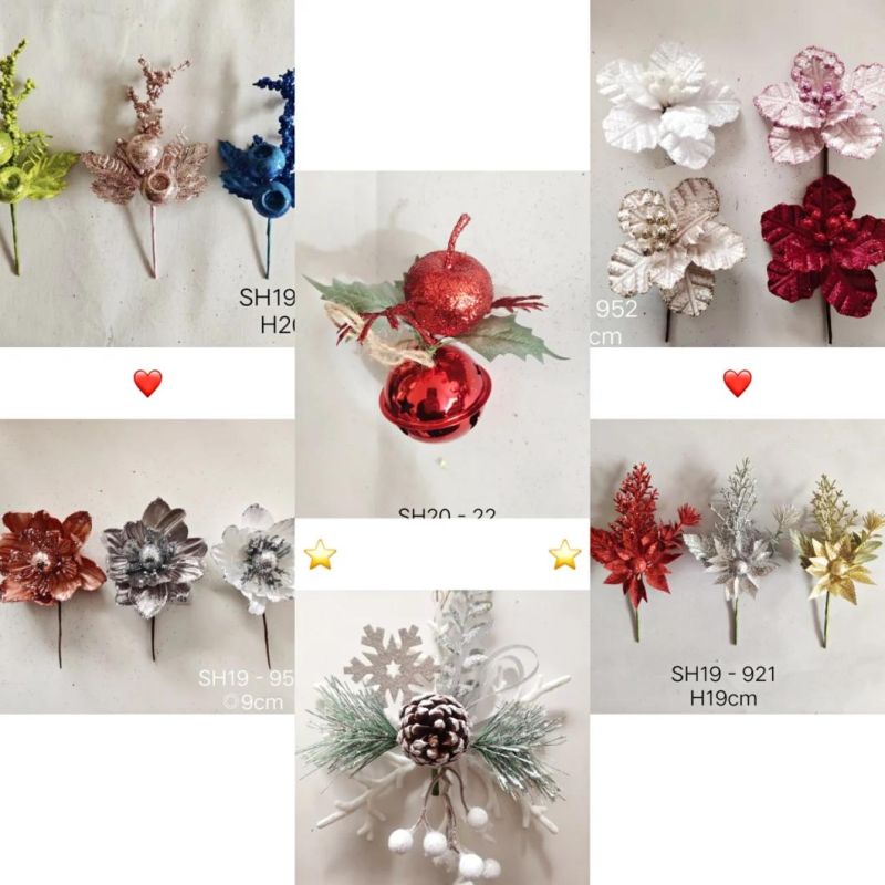 Christmas Holiday Decoration Poinsettia Flower