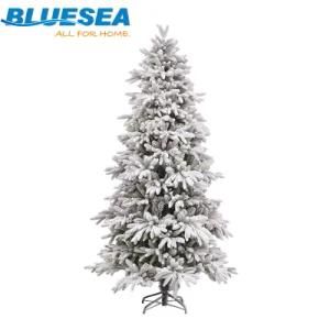 Christmas Decoration Ornate Cedar Tree PE Flocking Christmas Tree