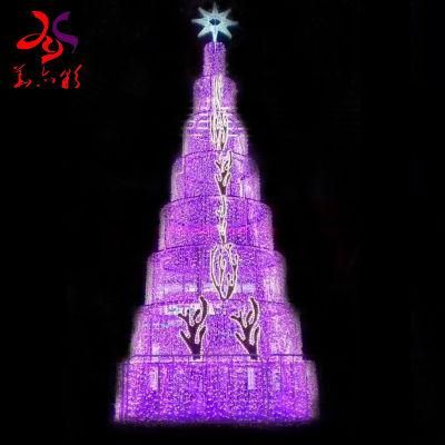 Popular Giant Outdoor LED Christmas Tree for Malls and Hotels