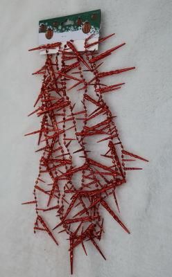 Plastic Icicle Shape Bead Garland