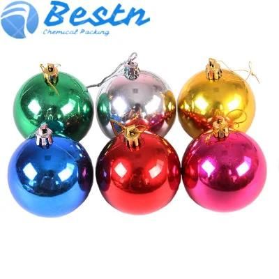 Hangable Christmas Tree Decoration Ball Plastic Colorful Xmas Tree Balls for Christmas Ornaments 3-10cm