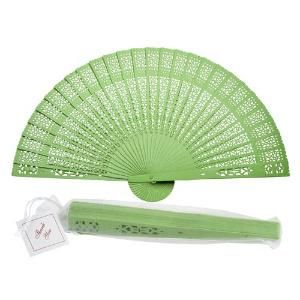 Colorful Sandalwood Fan, Wooden Folding Fan for Wedding, Bridal