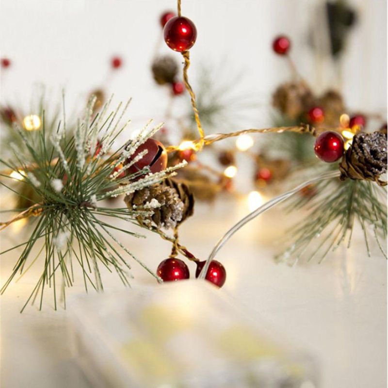 Christmas String Light, Pinecone Fairy Light Copper Wire Battery Operated
