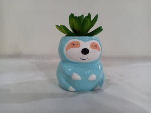 New Style Ceramic Animal Decoration with Plant