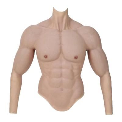 Boyi Silicone Chest Muscle Body Suit Gym Man Silicone Muscle Suit for Wearing Show