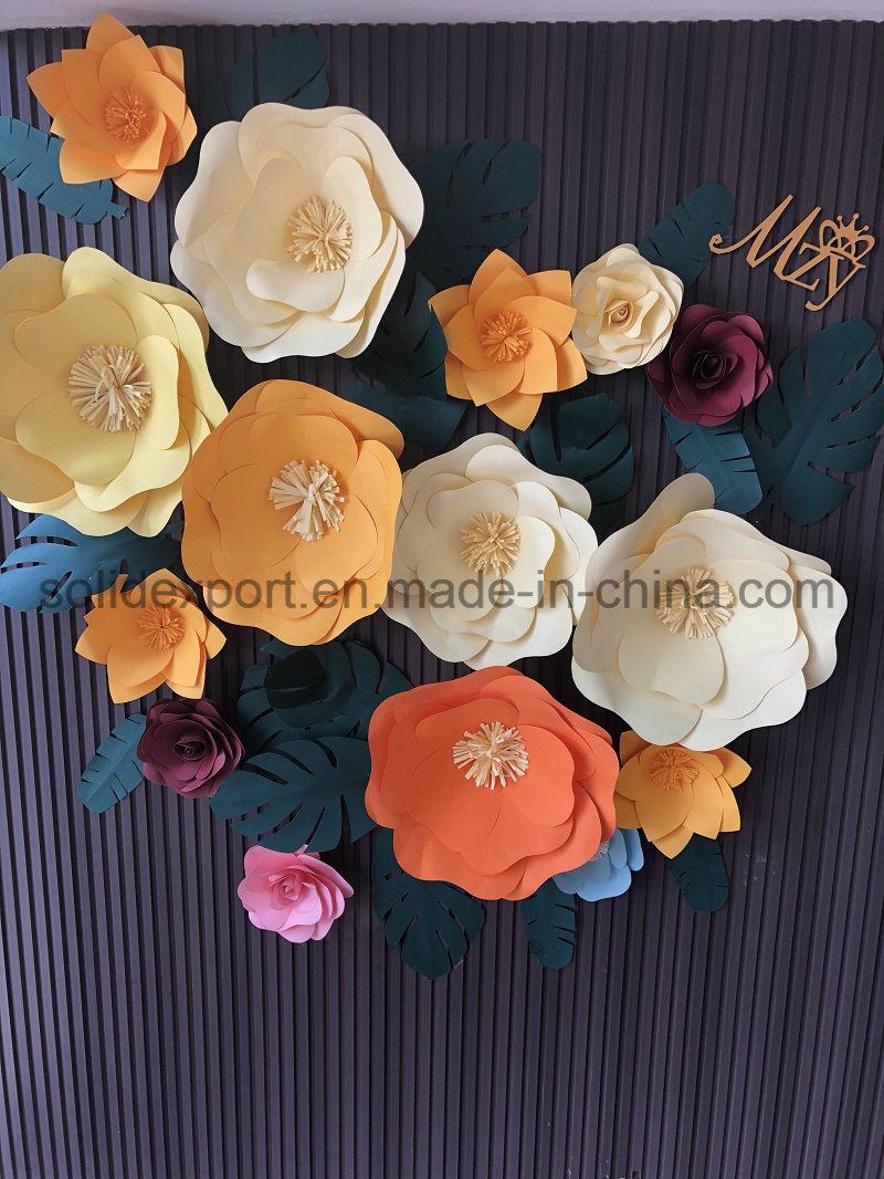 Outdoor Wedding Background Wall Shop Window Decoration Paper Flower Decoration