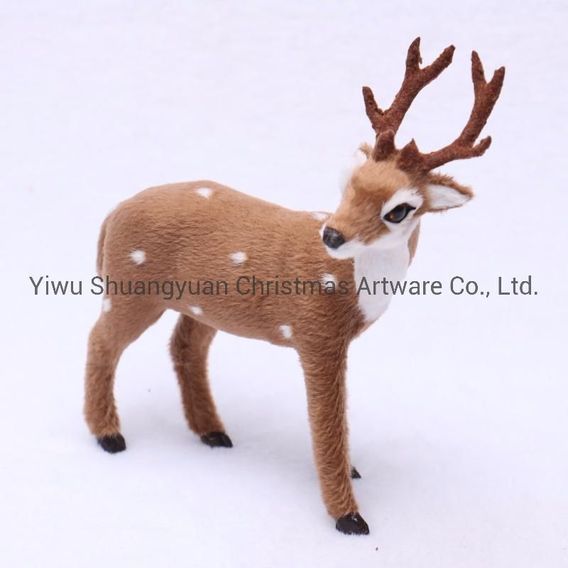 Christmas Decorations Simulation Deer Figurine Outdoor Indoor Decoration Deer