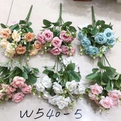 Professional Supplier Kinds of Europe Style Rose Decorative Plant Artificial Flower