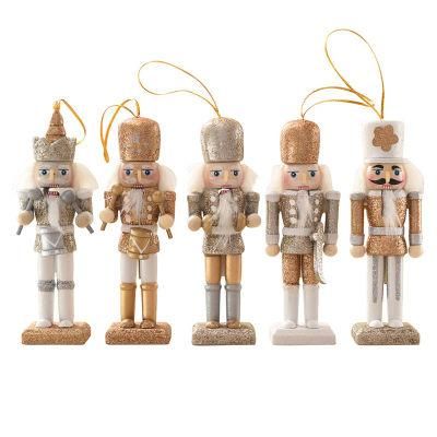 Cute Wooden Nutcracker Ornament Set (5 pieces)
