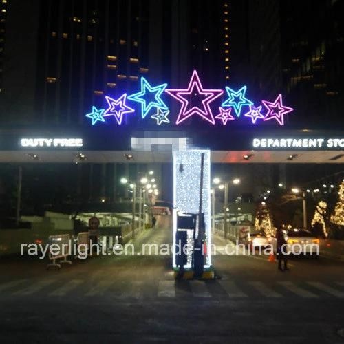 Christmas LED Star Decoration LED Rope Light Star Motif Lights