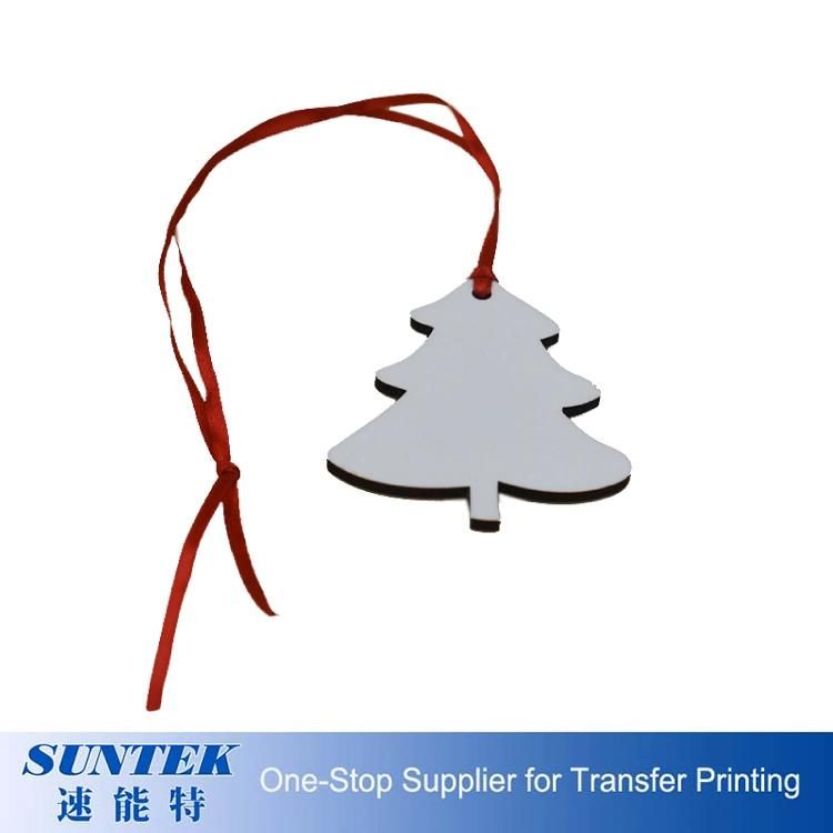 Good Heat Transfer Photo Sublimation Christmas Ornament Hanging Custom Logo Christmas Tree