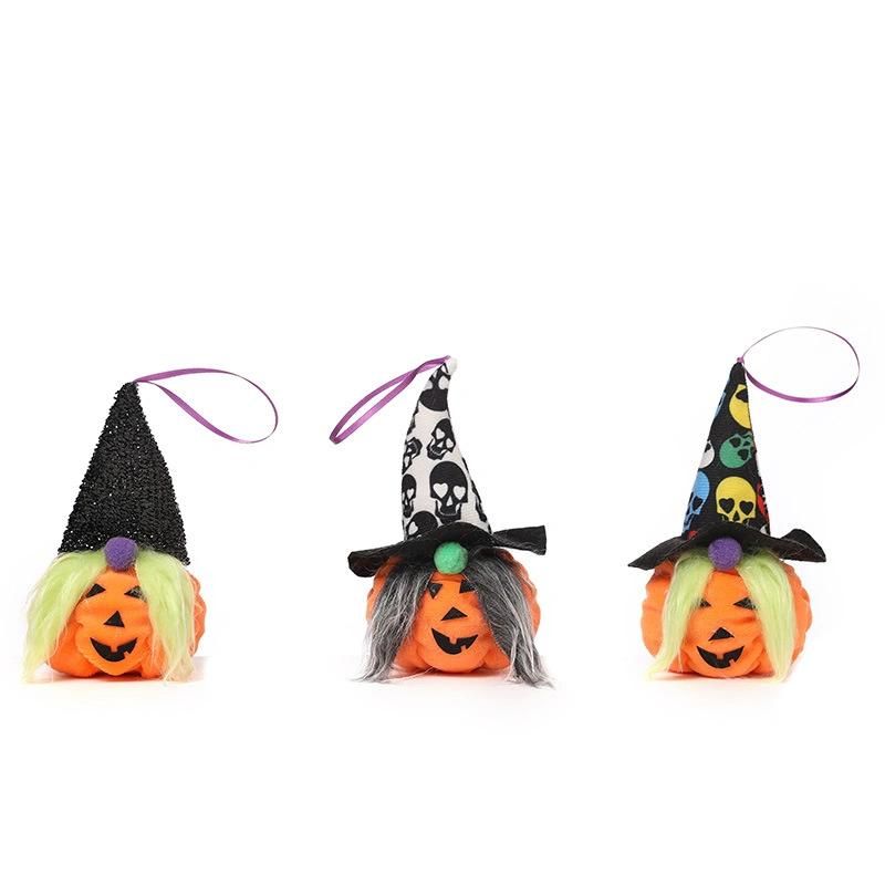 Cross-Border New Halloween Decorations Pumpkin Head Rudolph Pendant Haunted House Atmosphere Costumes Props Hanging Ornaments