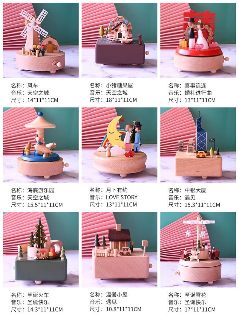 Ferris Wheel Music Box for Girls Valentine′s Day Birthday Gift Travel Gift,Smart Toy Present for Lover Friends and Children Souvenir-Plays Castle in The Sky Son