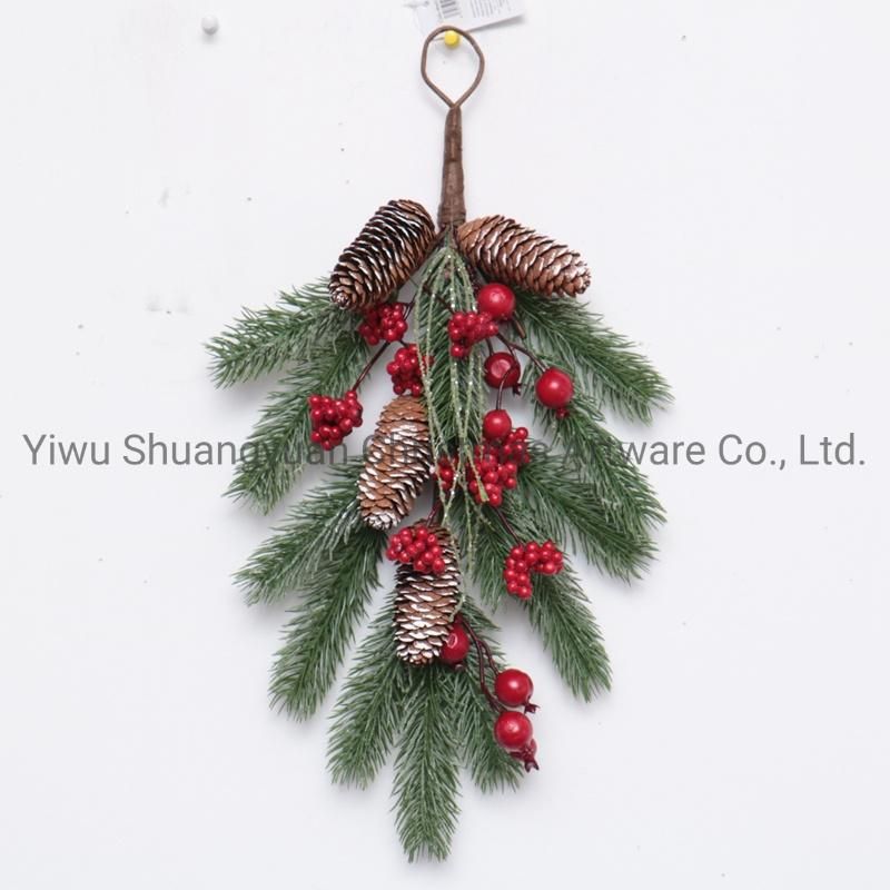 Christmas Wreath for Holiday Wedding Party Decoration Supplies Hook Ornament Craft Gifts
