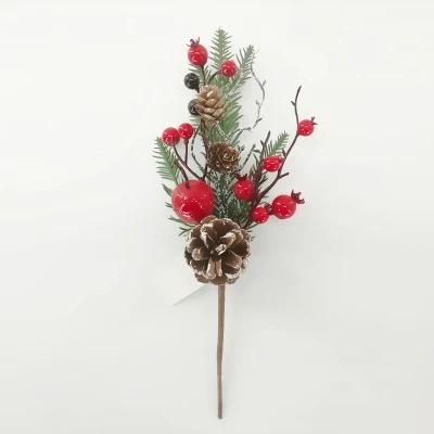 Fake Flowers Christmas Red Fruit Flowers