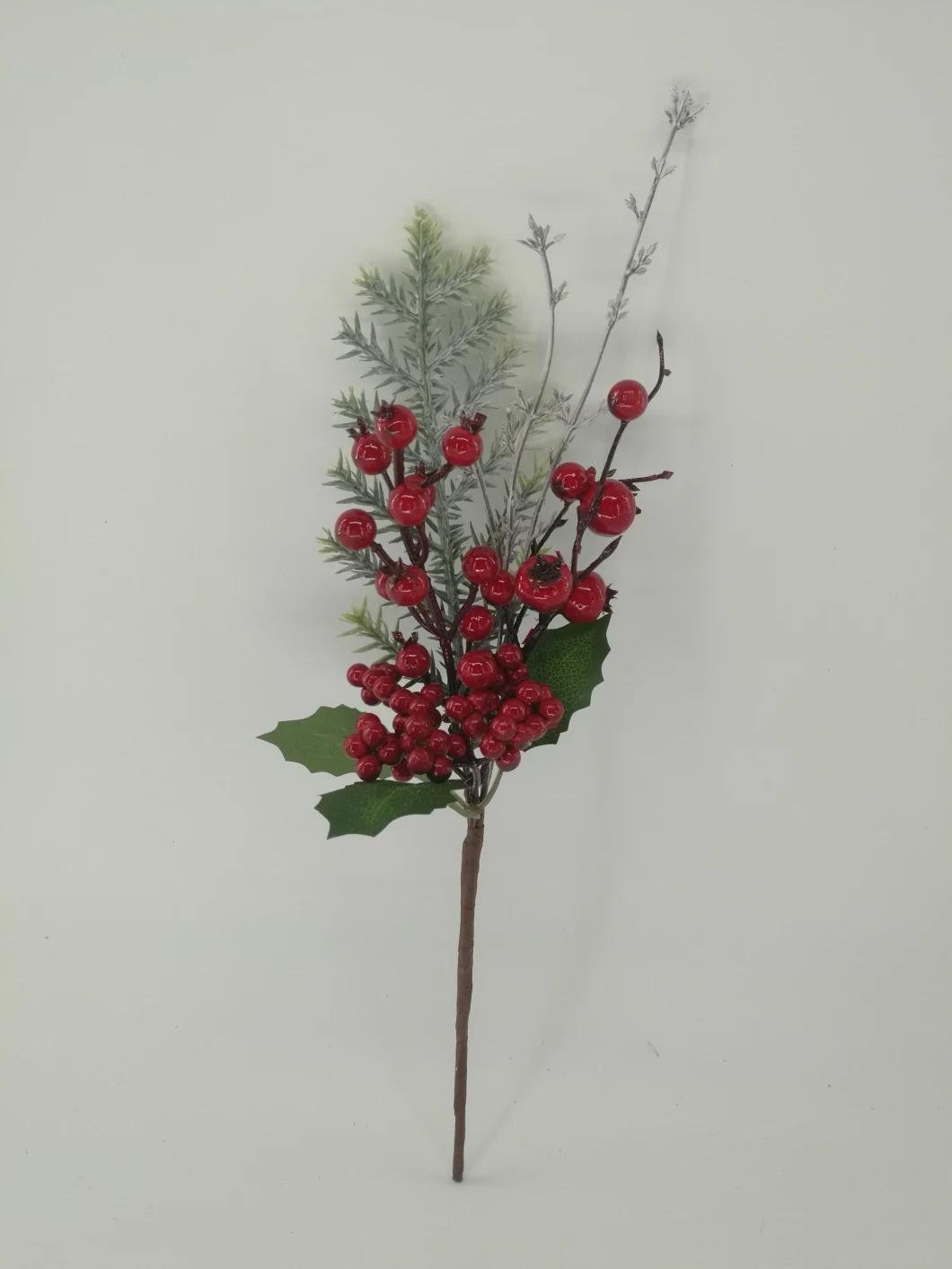 Artificial Christmas Berry Picks Decorative Christmas Holly Picks for Home Decoration