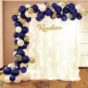 109PCS Ink Blue Balloon Set Birthday Party Decoration Birthday Background