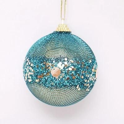 Popular 8cm Mint Green Christmas Hanginng Decoration Ball Christmas Baubles