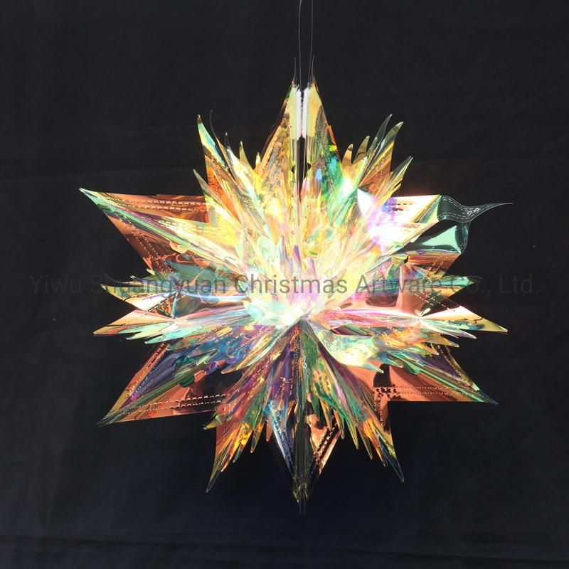 Christmas Pet Tinsel Flower for Holiday Wedding Party Decoration Hook Ornament Craft Gifts