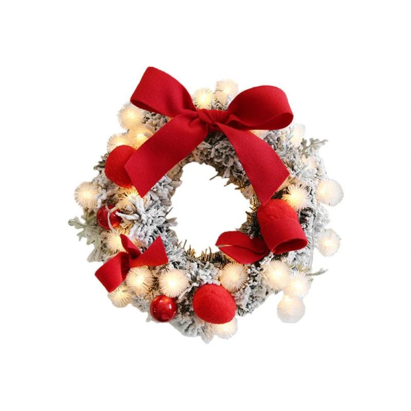 New Design Customized High Quality 30cm, 40cm, 50cm, 60cm, 80cm, 120cm Dia Christmas Wreath Garland for Christmas Hanging Ornaments