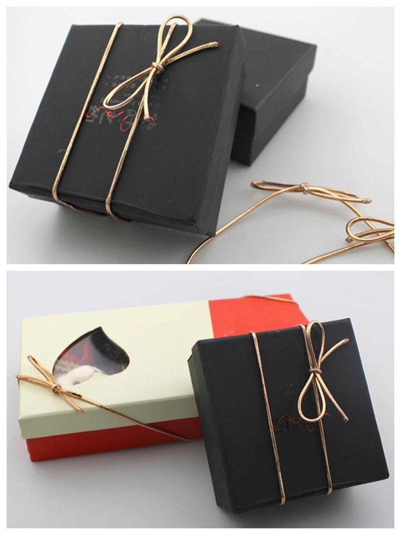 8 Inch Rose Gold Stretch Loops for Crafts Easy Gift-Wrapping