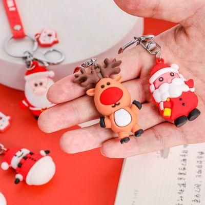 New Design Christmas Tree Silicone Gift Silicon Christmas Keychain