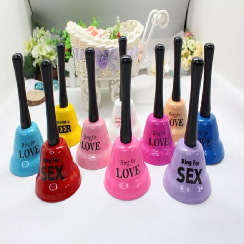 Metal Hand Call Bells with Wooden Handle