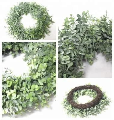 2021 6.5 Inch Wholesale Christmas Greenery Wreath for Home Decorative