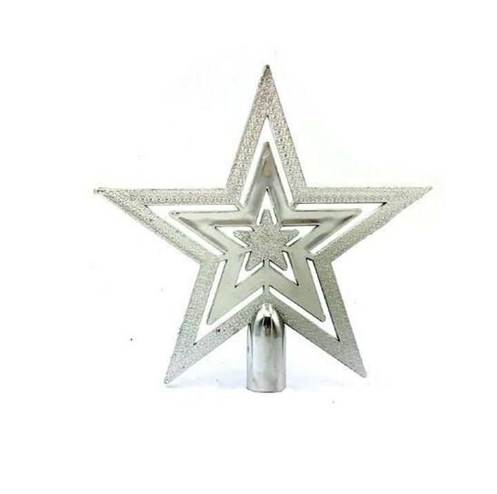 Plastic Christmas Tree Decoration Pendant Accessories Top Star