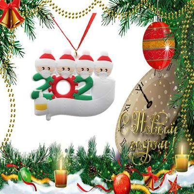 2020 Personalized DIY Name Quarantine Survived Family Blessing PVC Snowman Christmas Tree Ornament