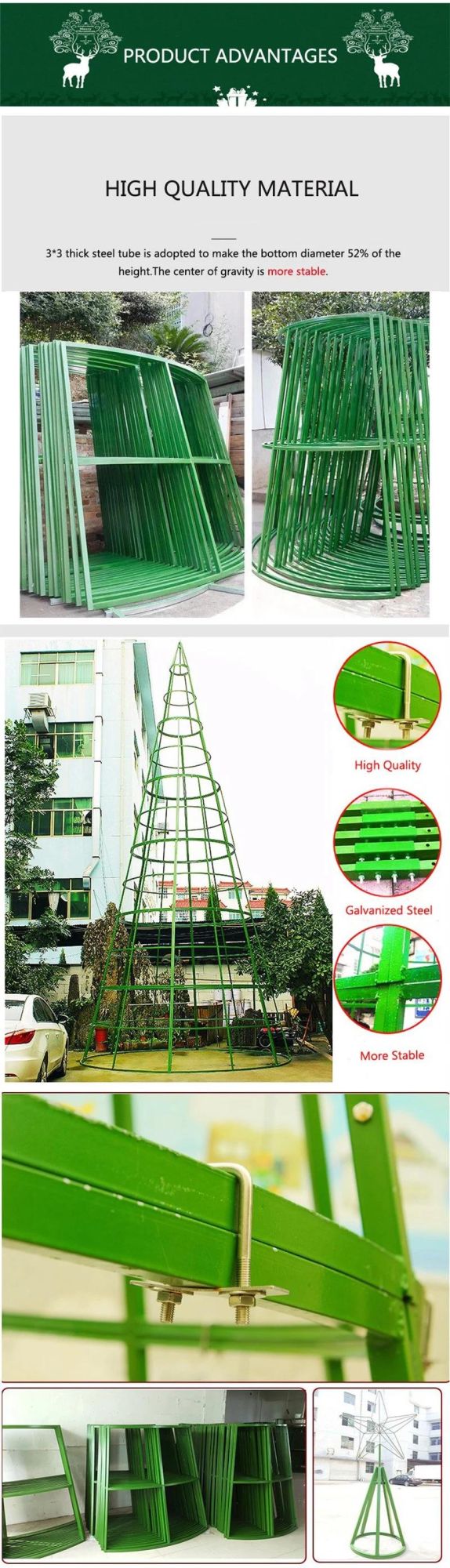 Popular Christmas Product Suppliers for Modern LED Balls Xmas Tree