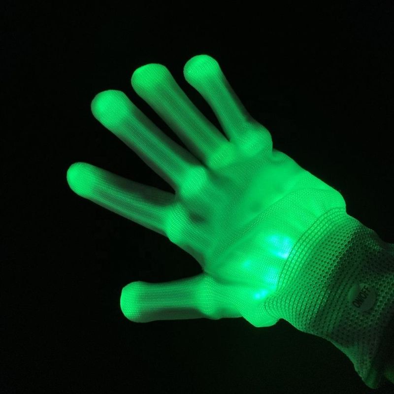 Party Festival Rave Halloween Skeleton Glove with LED Light
