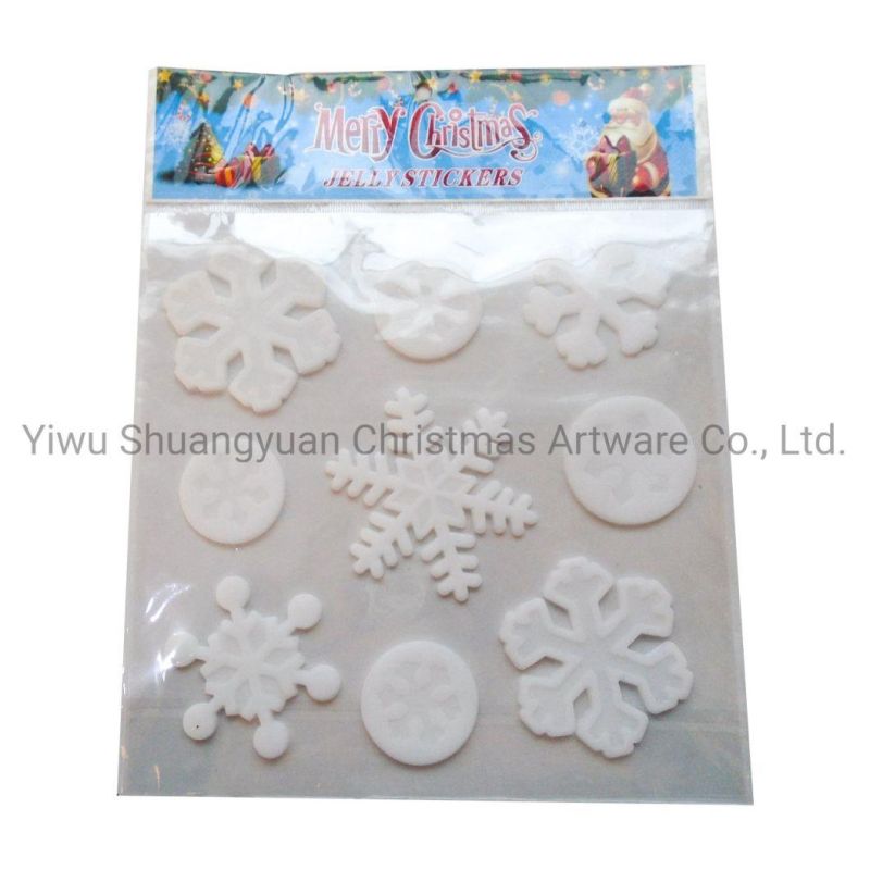 TPR Christmas Jel Sticker Jelly Sticker Christmas Window Sticker Door Sticker Fridge Sticker Toilet Sticker Wall Sticker