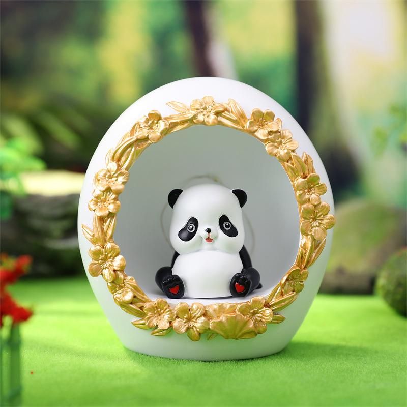 Wholesale Glowing Panda Animal Cute Night Light Resin Crafts