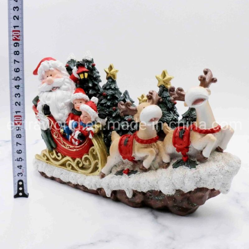 Christmas Decorations Santa′s Xmas Elf Resin Home Decoration