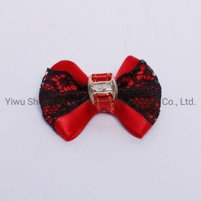 Christmas Pet Supplies Bowknot for Holiday Wedding Party Decoration Supplies Hook Ornament Craft Gifts