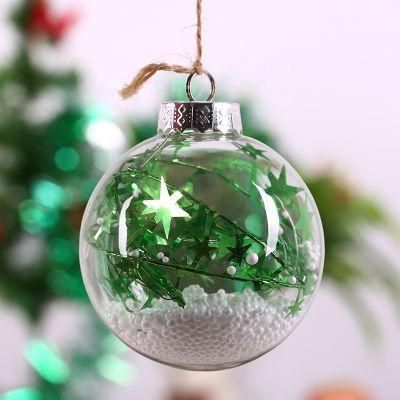 Glass Decoration Christmas Ball with Snoeflakes for Festival