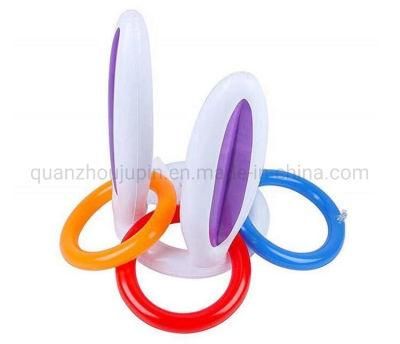 Easter Inflatable Bunny Ear Ring Toss Game for Kids and Adults