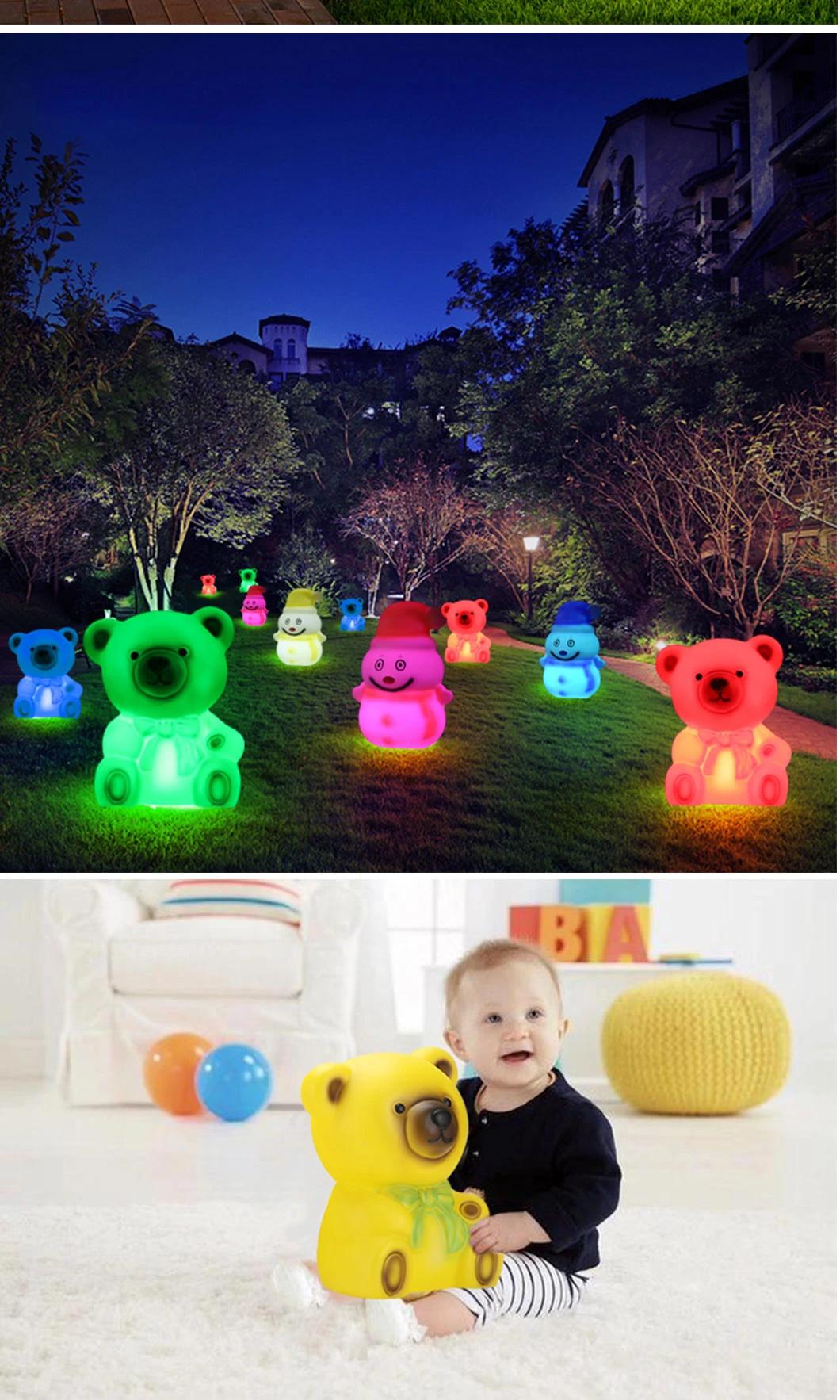 Cute Plastic Bear Decoration Night Light