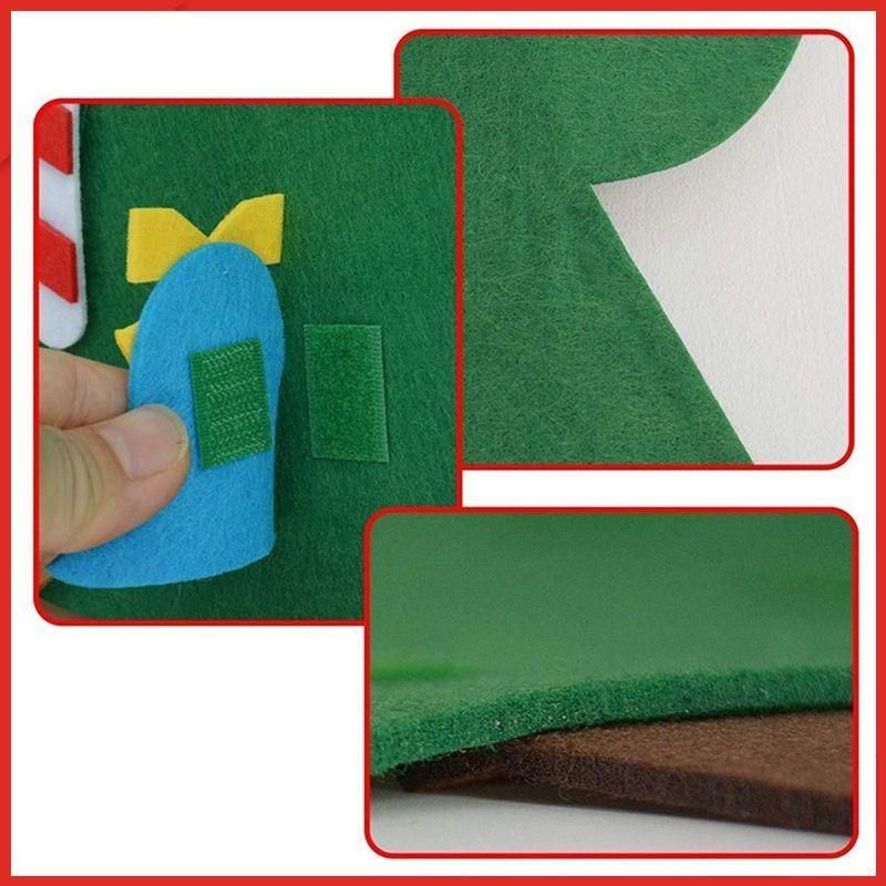 DIY Christmas Tree with 26 Detachable Ornaments Xmas Gifts for Kids Door Wall Hanging Decoration