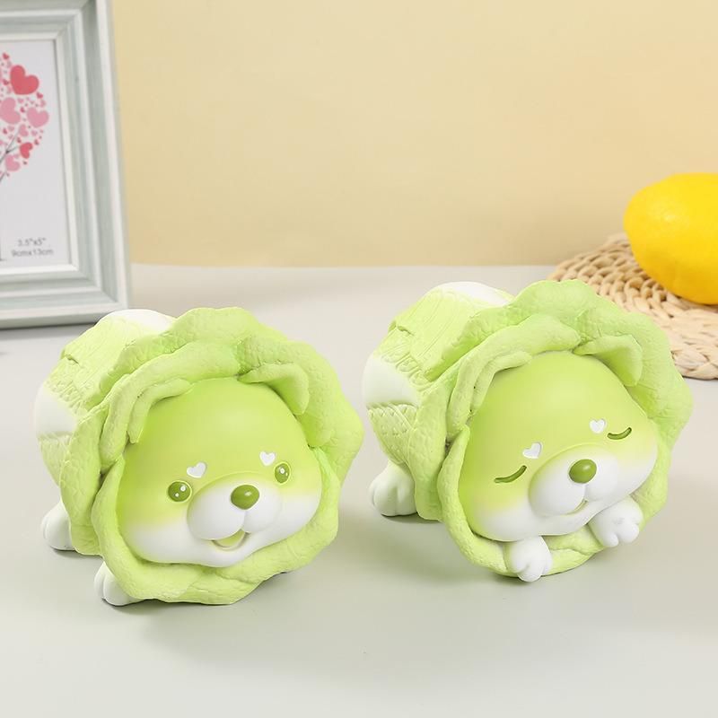 Cute Vegetable Dog Birthday Gift Toy Hot Selling Resin Ornament